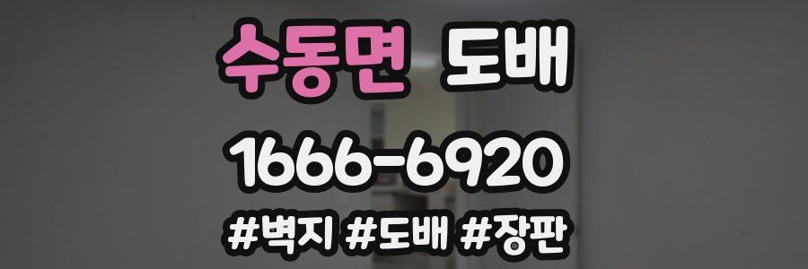 수동면 도배