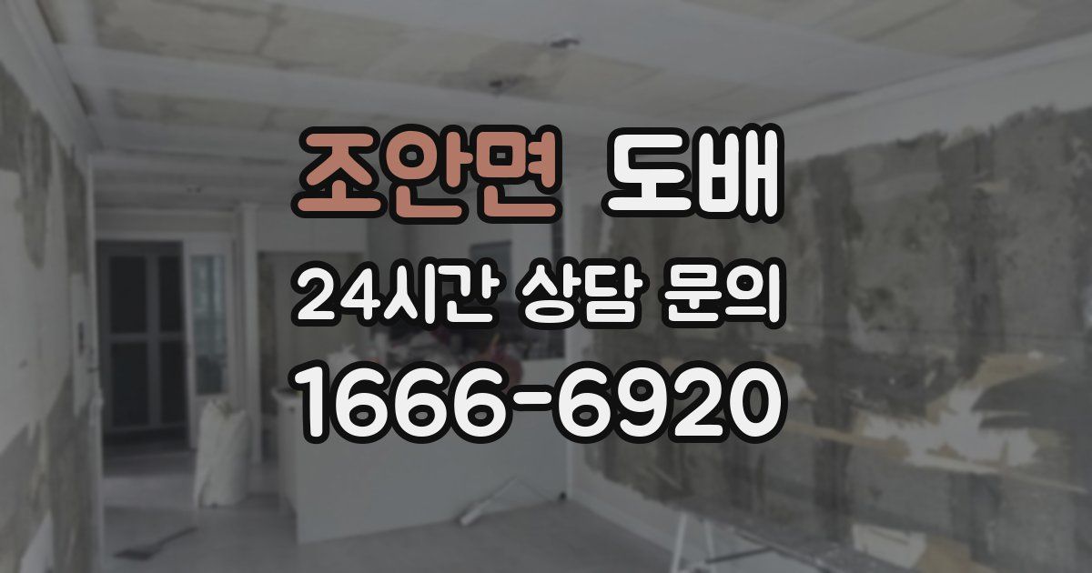 조안면 도배