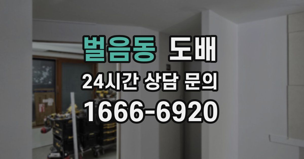 벌음동 도배
