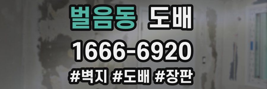 벌음동 도배