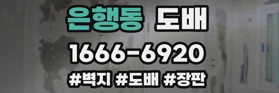은행동 도배