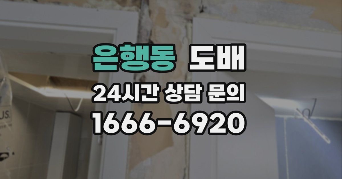은행동 도배