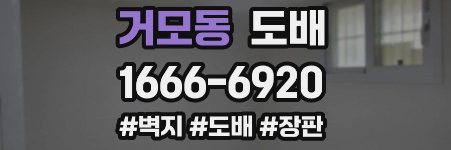 거모동 도배