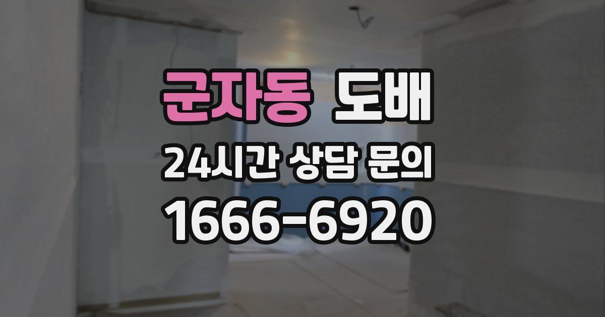 군자동 도배