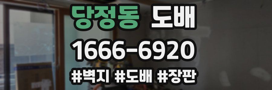 당정동 도배