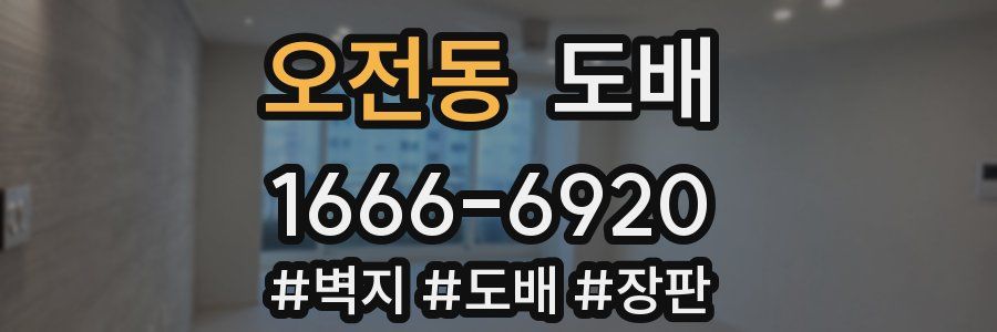 오전동 도배