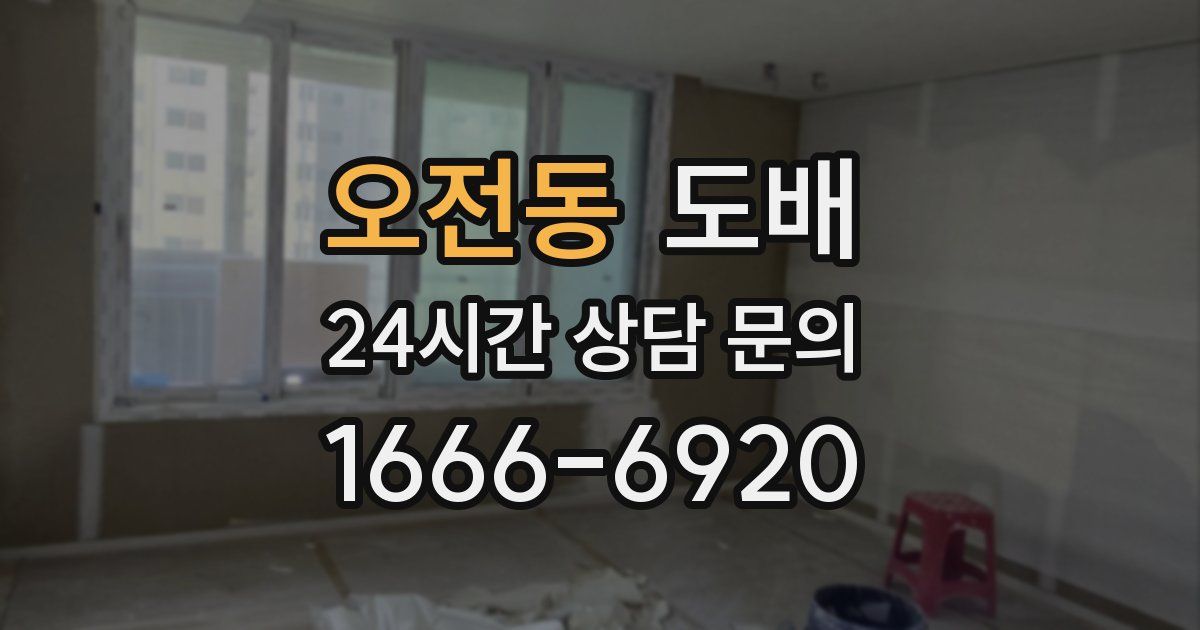 오전동 도배
