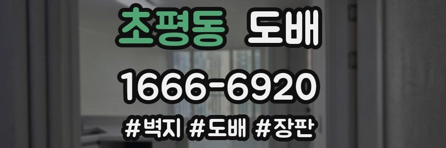 초평동 도배