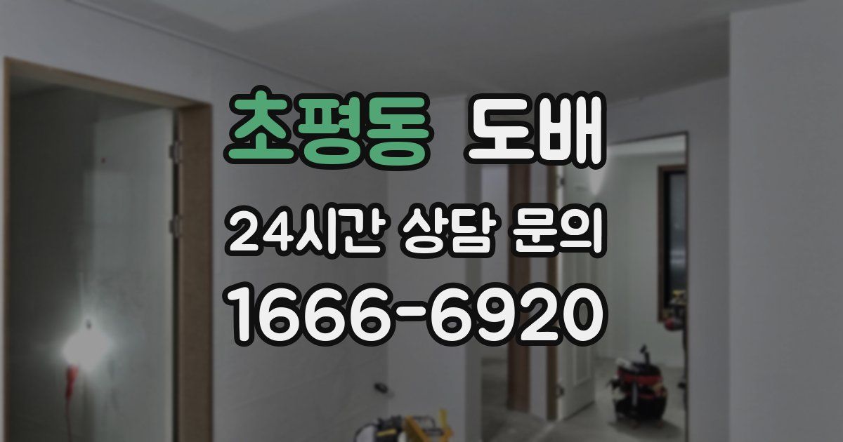 초평동 도배