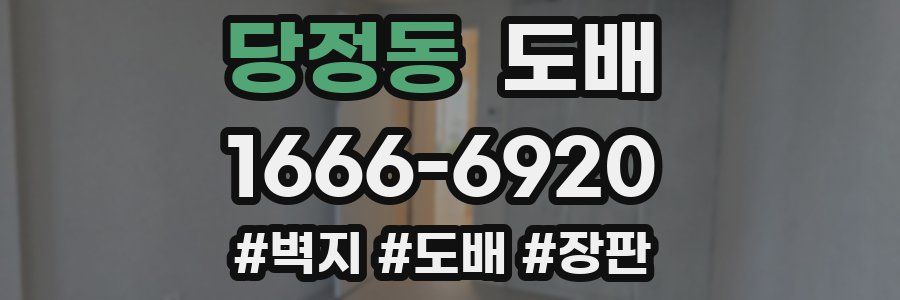 당정동 도배
