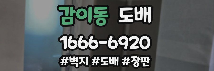 감이동 도배