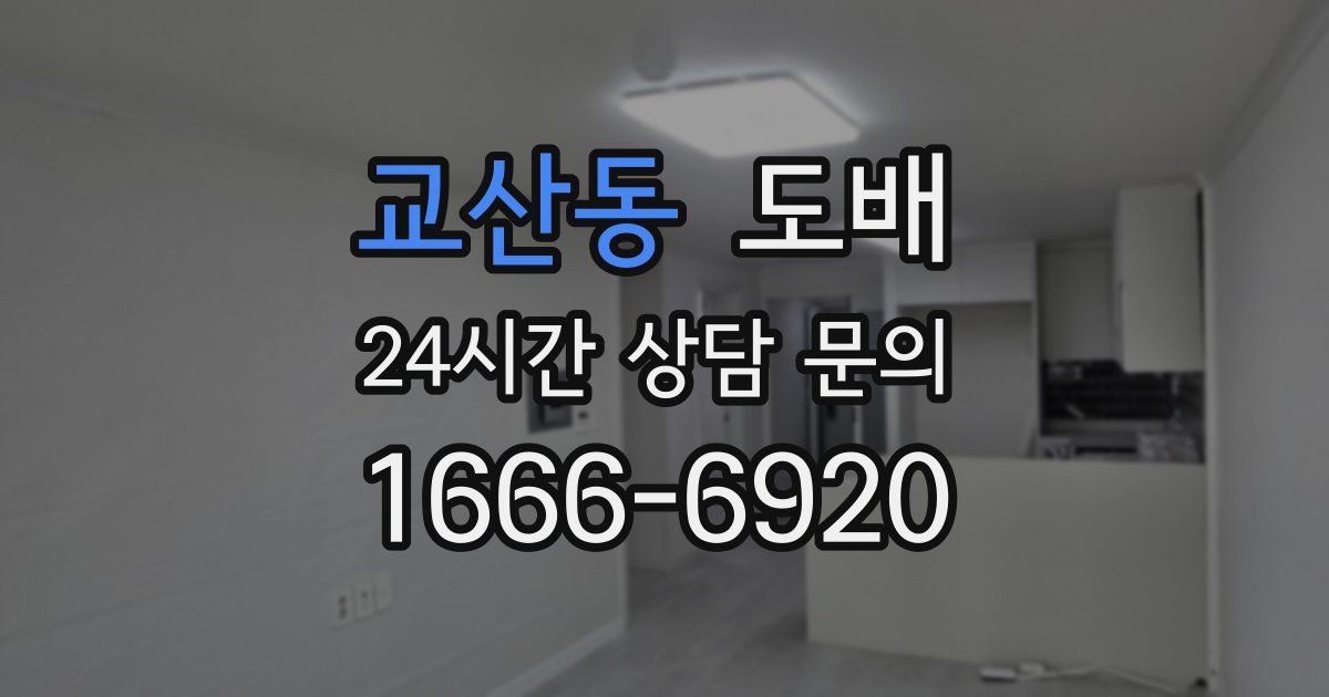 교산동 도배