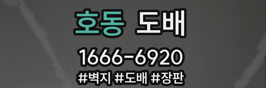 호동 도배
