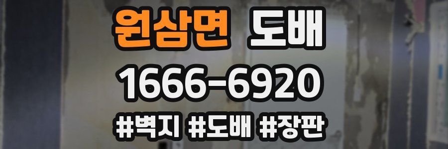 원삼면 도배