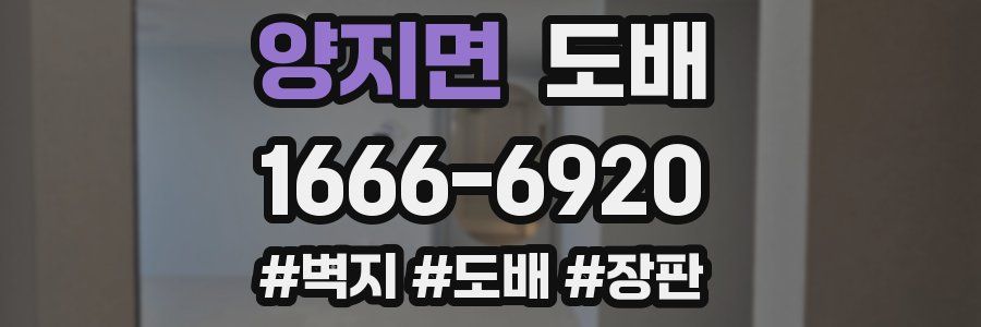 양지면 도배
