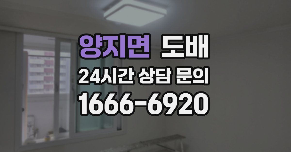 양지면 도배
