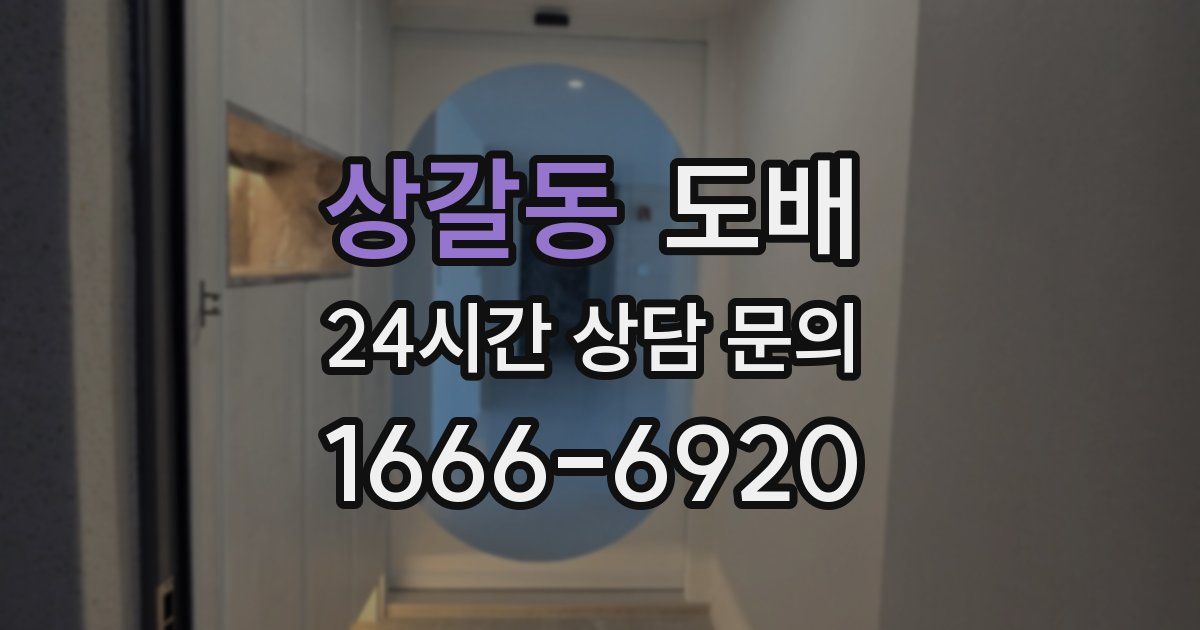 상갈동 도배