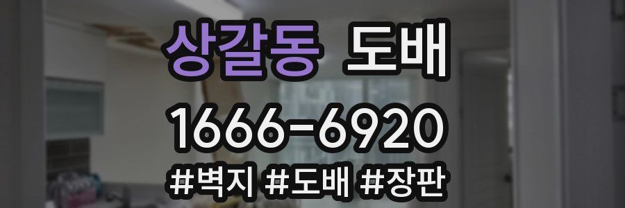 상갈동 도배