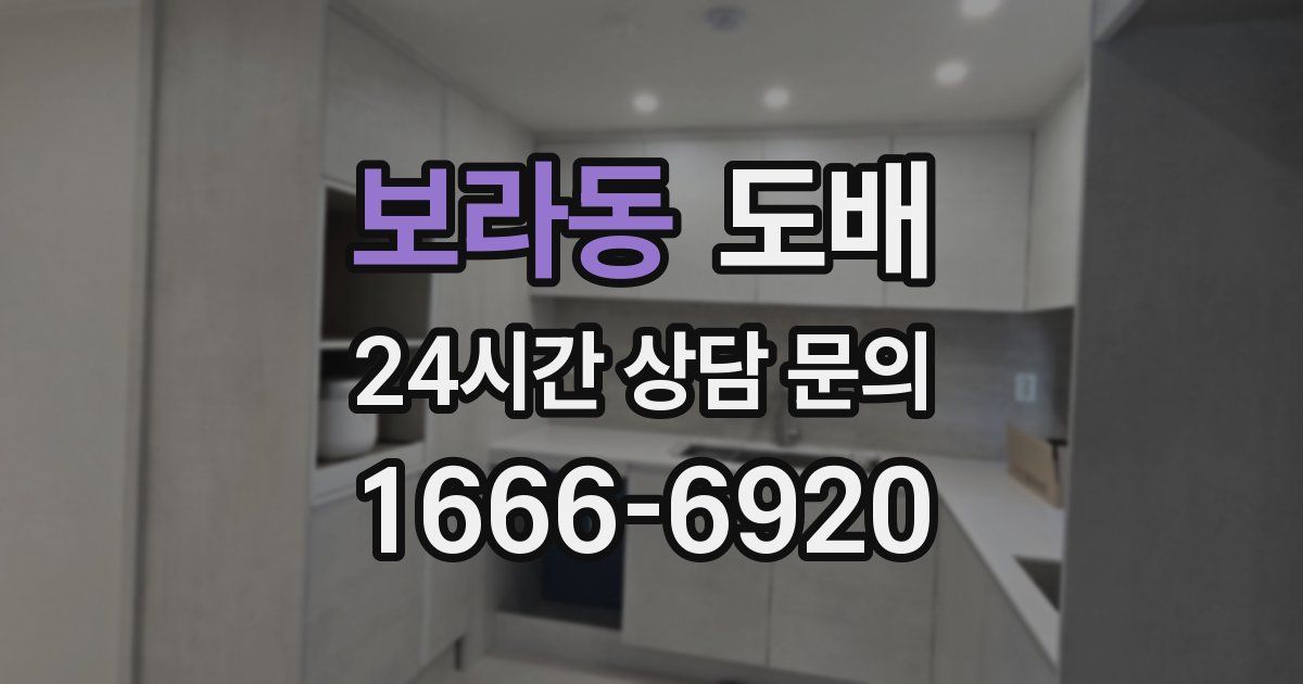 보라동 도배
