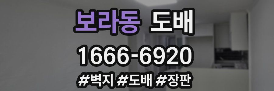 보라동 도배