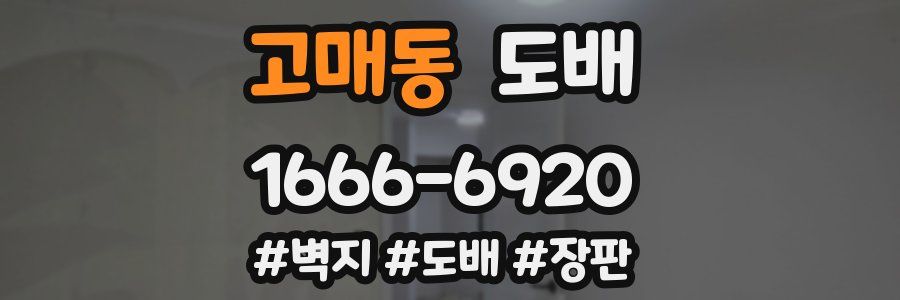 고매동 도배