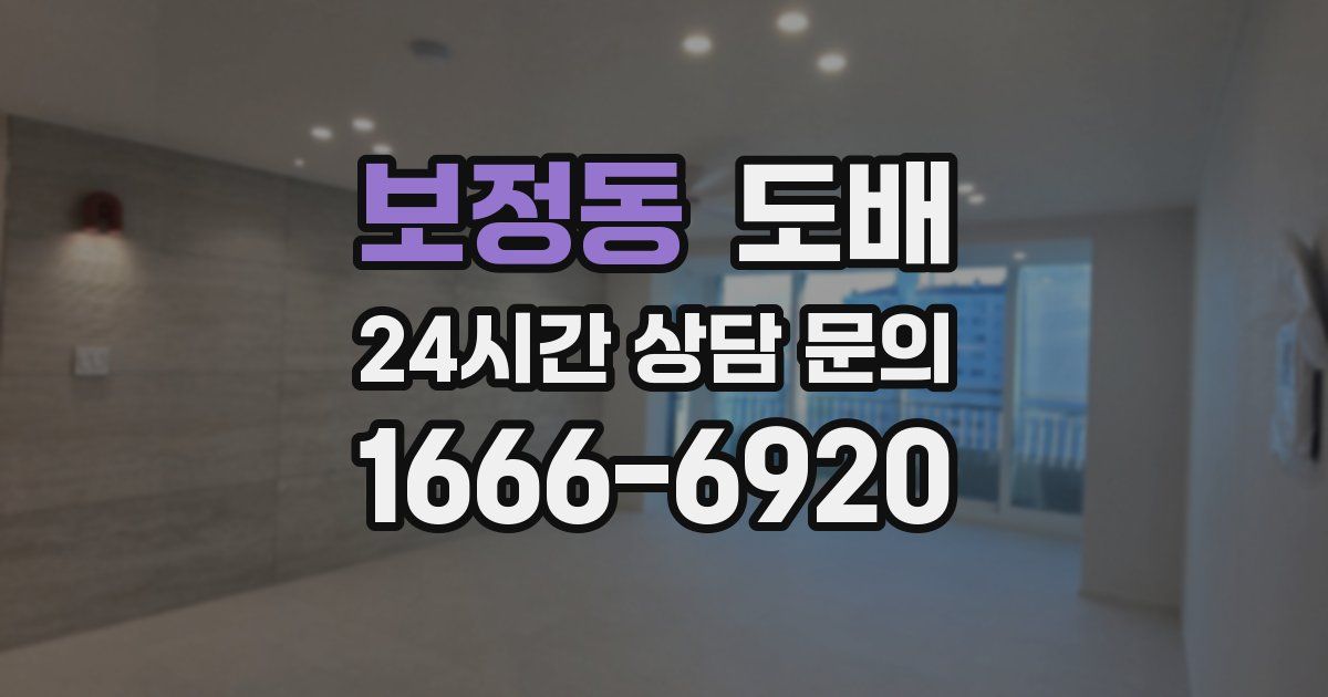보정동 도배