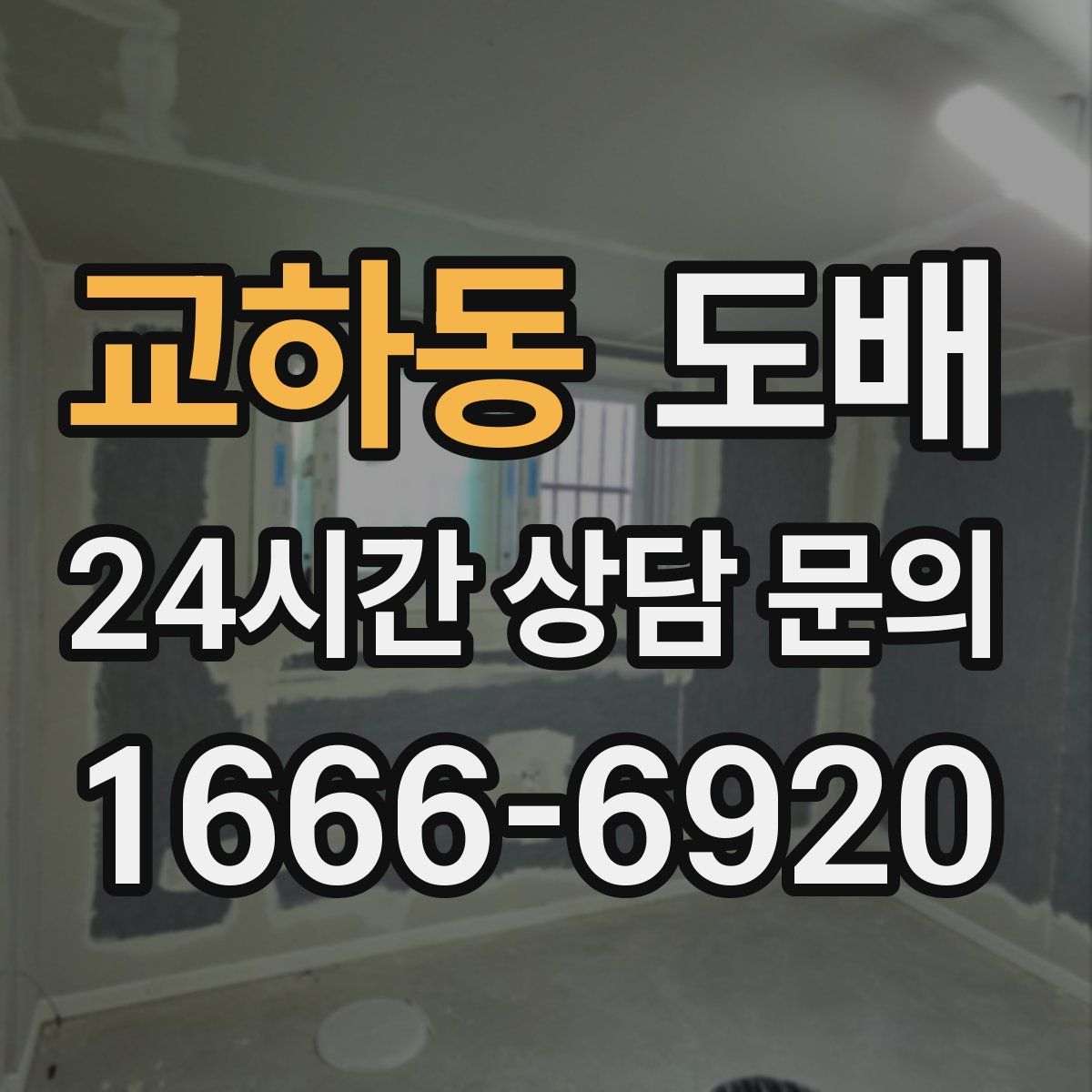 교하동 도배