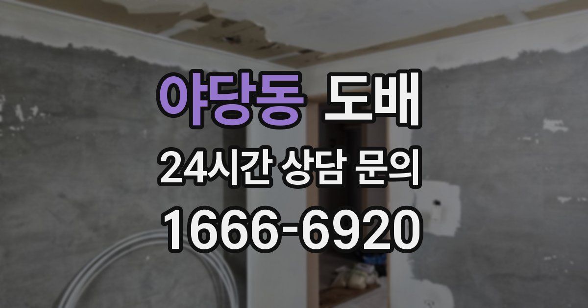 야당동 도배