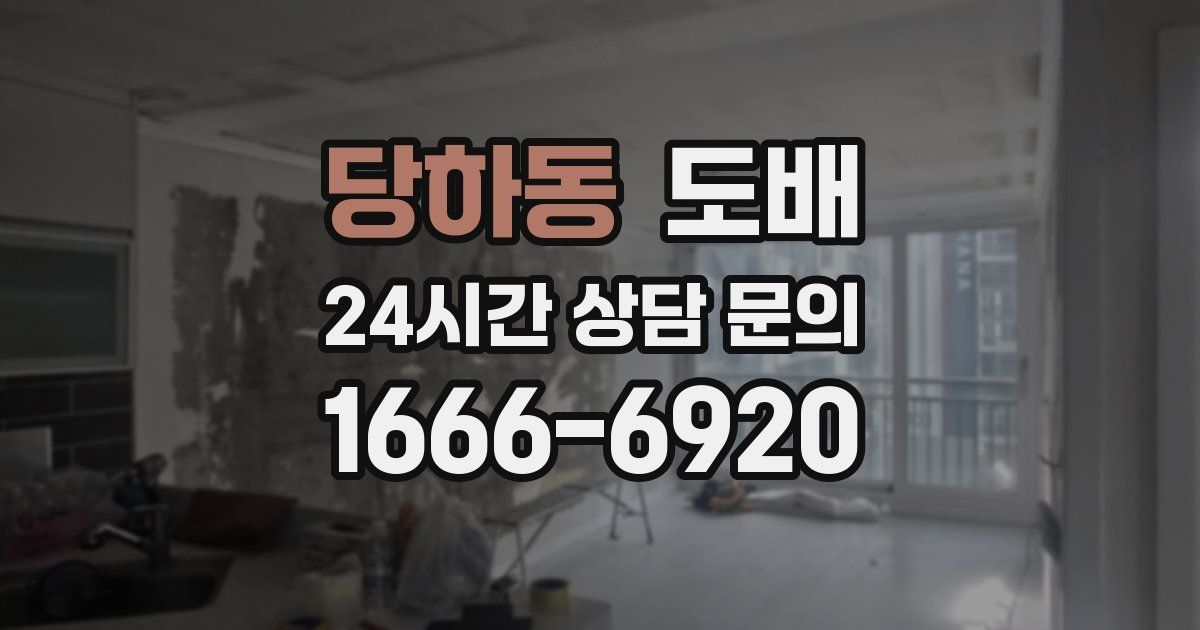 당하동 도배