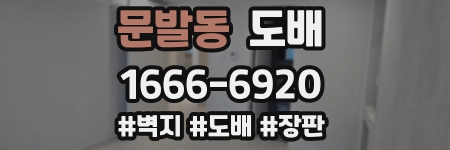문발동 도배