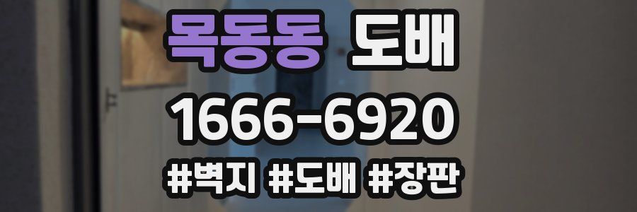 목동동 도배