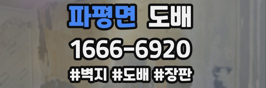파평면 도배