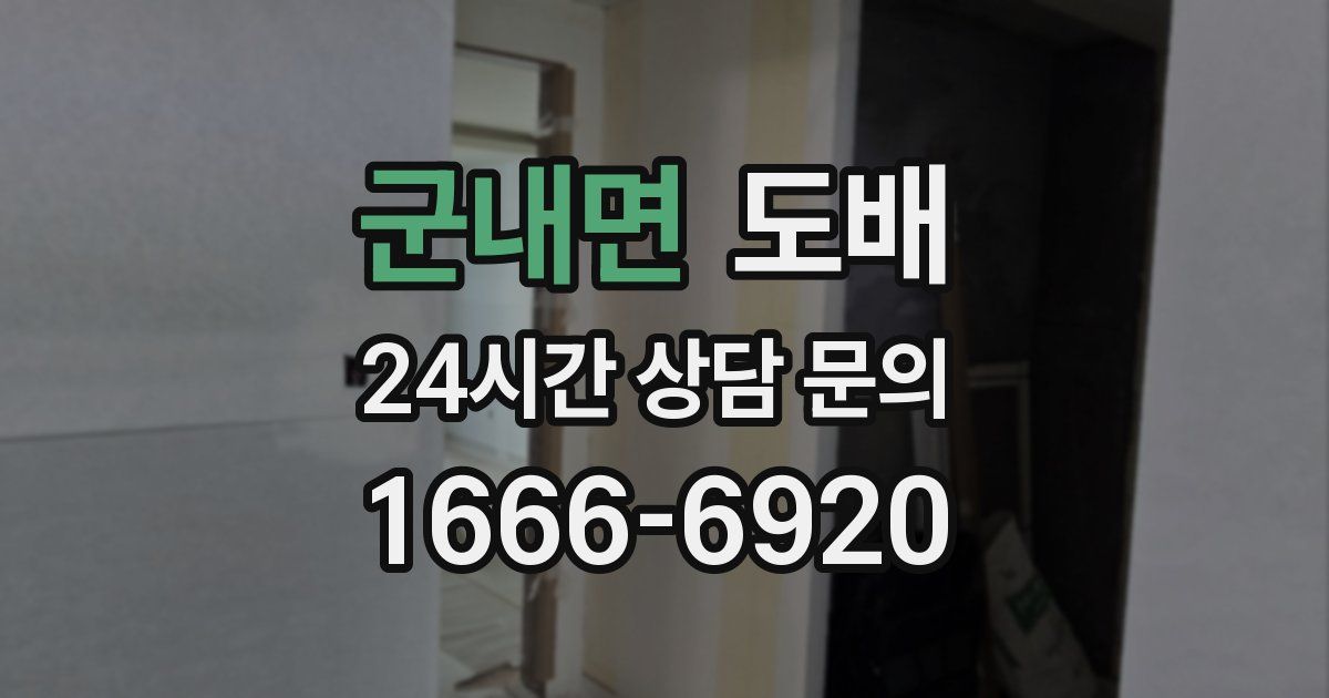 군내면 도배