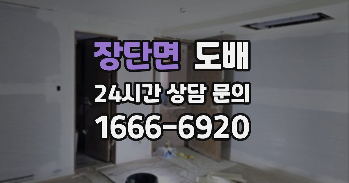 장단면 도배