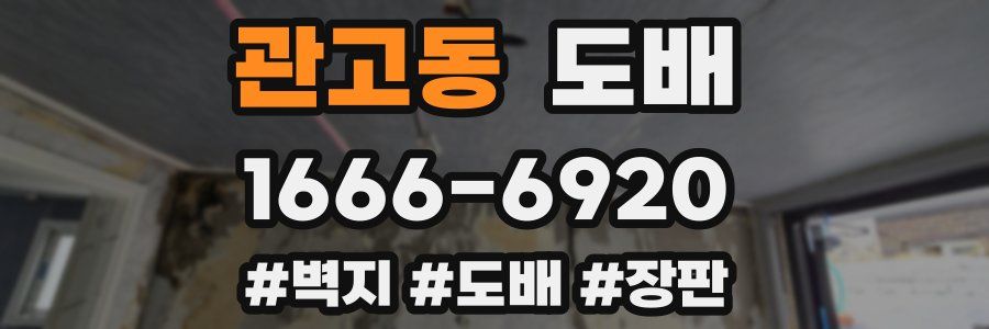 관고동 도배