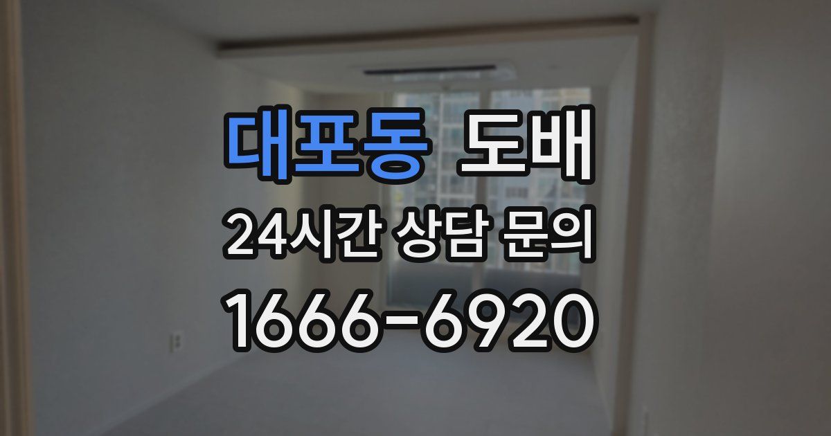 대포동 도배