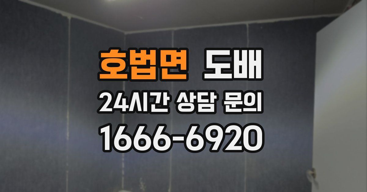 호법면 도배