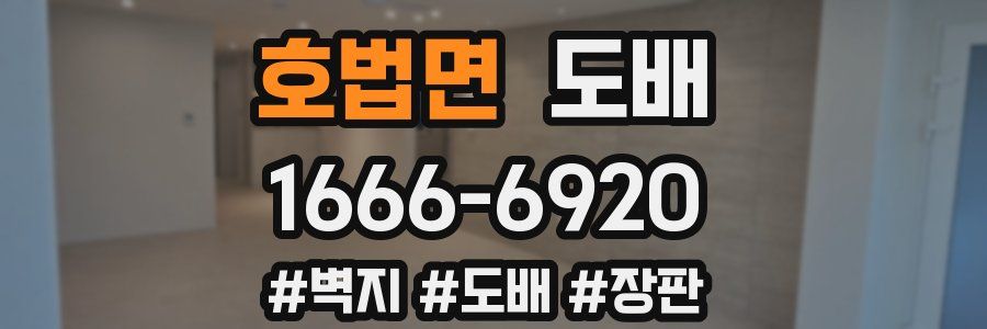 호법면 도배