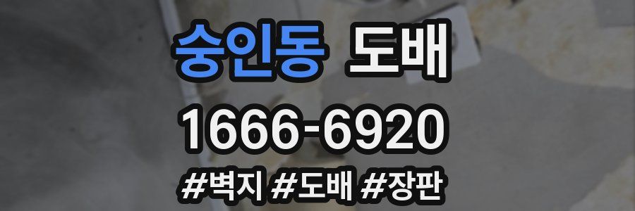숭인동 도배
