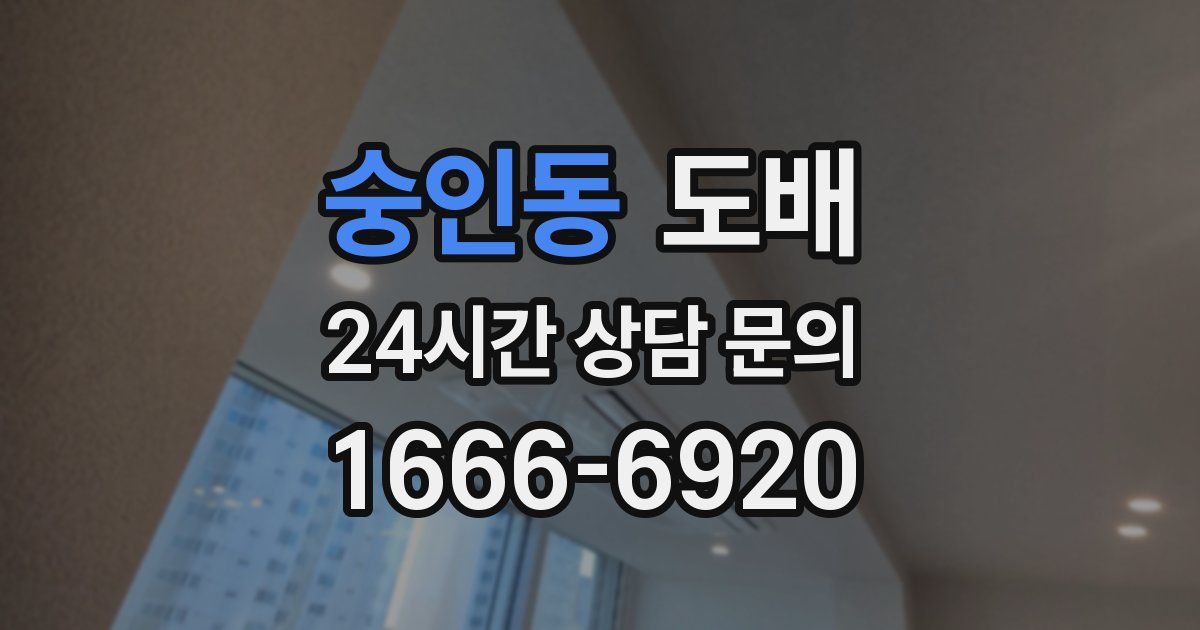 숭인동 도배
