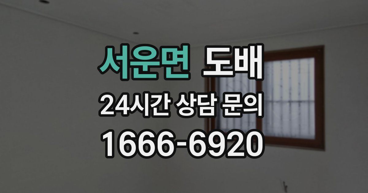 서운면 도배