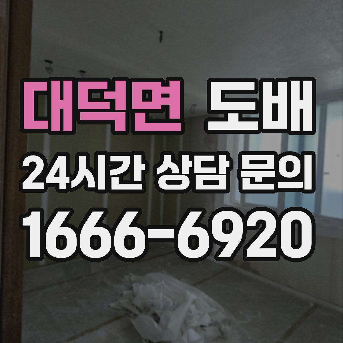 대덕면 도배