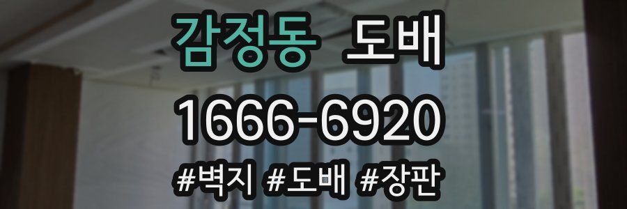 감정동 도배
