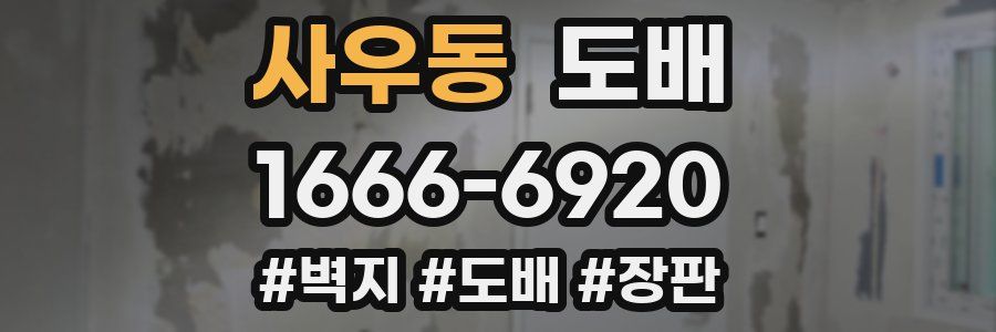 사우동 도배