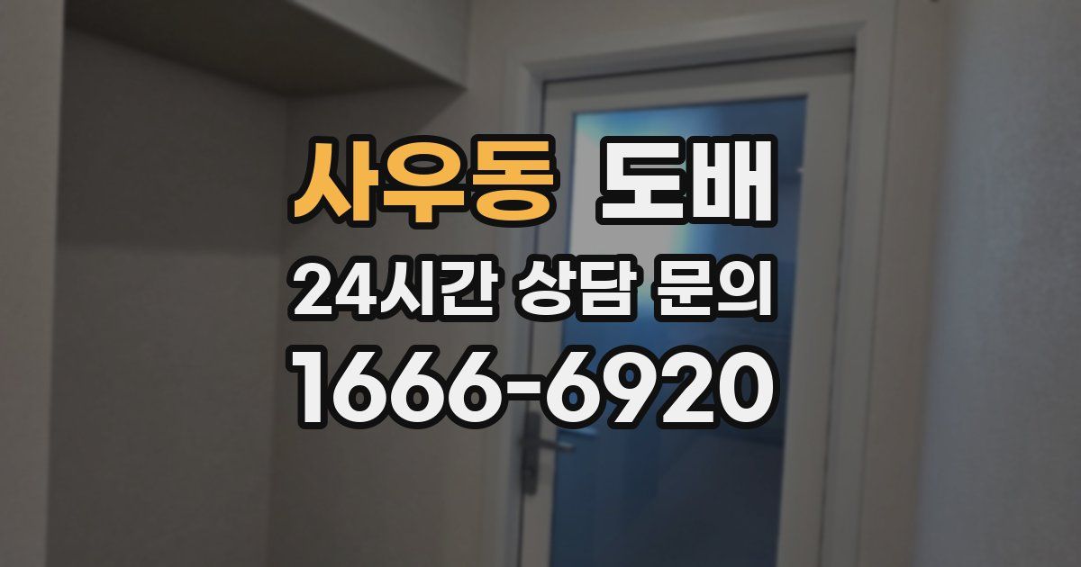 사우동 도배