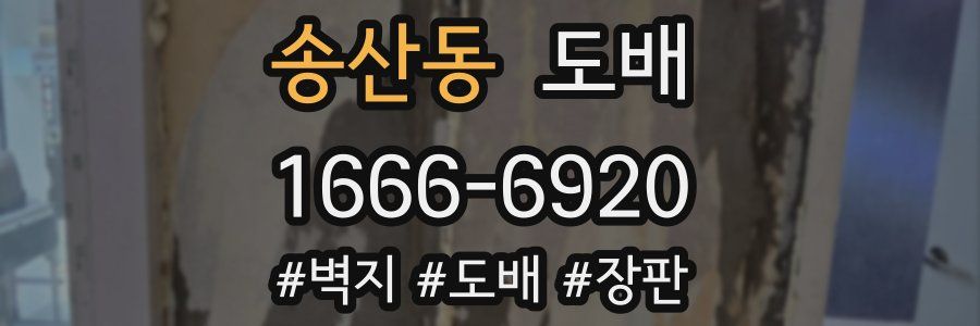 송산동 도배