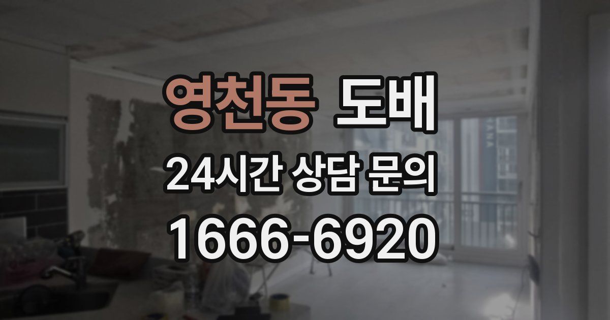 영천동 도배