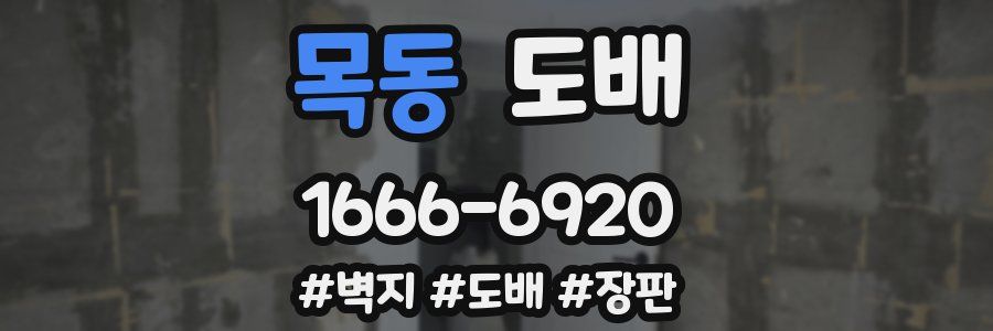 목동 도배