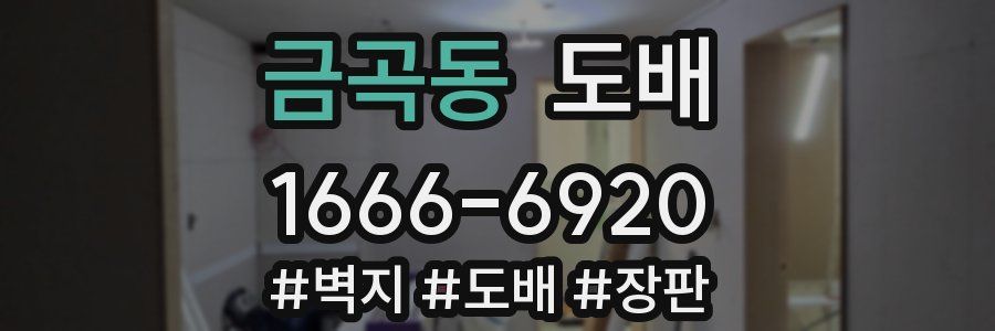 금곡동 도배