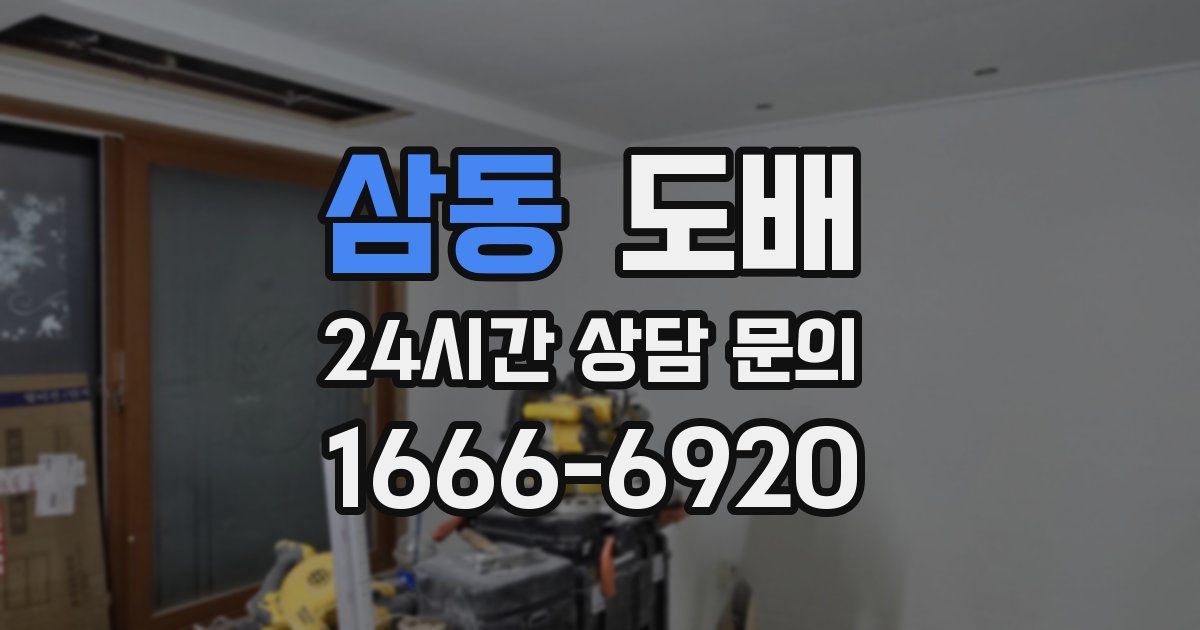 삼동 도배